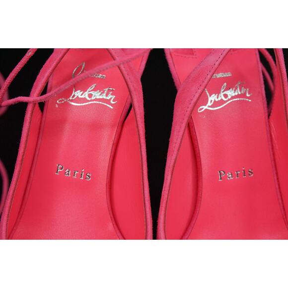 Christian Louboutin Lace Up NVP 120 Platform Ankle Wrap Sandals SZ 38.5 NIB $995 - Picture 10 of 12